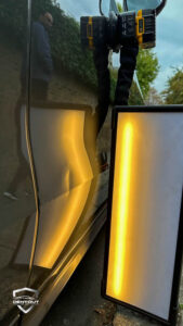 Dent Removal East London Before the dent was removed from a customer in East London