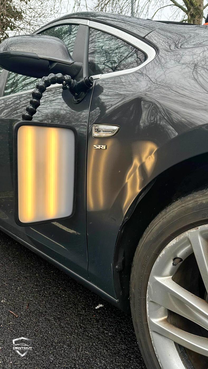 Dent Removal Wood Green Before the dent was removed from a customer in Wood Green