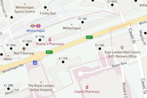 East London Map Where We Serve