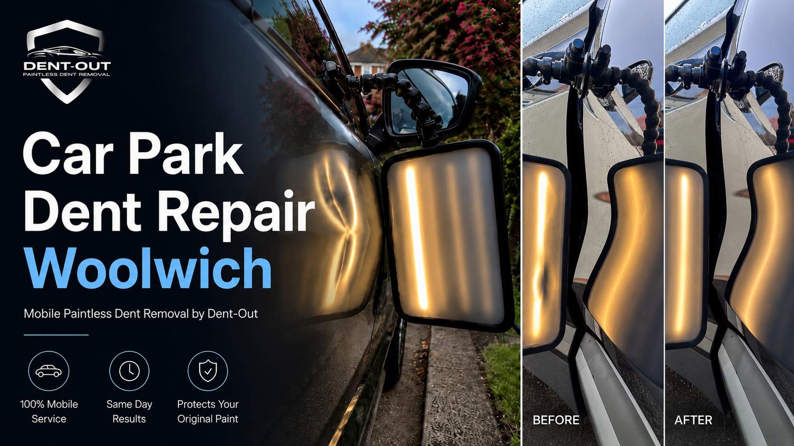 Dent Removal Woolwich London Before and After