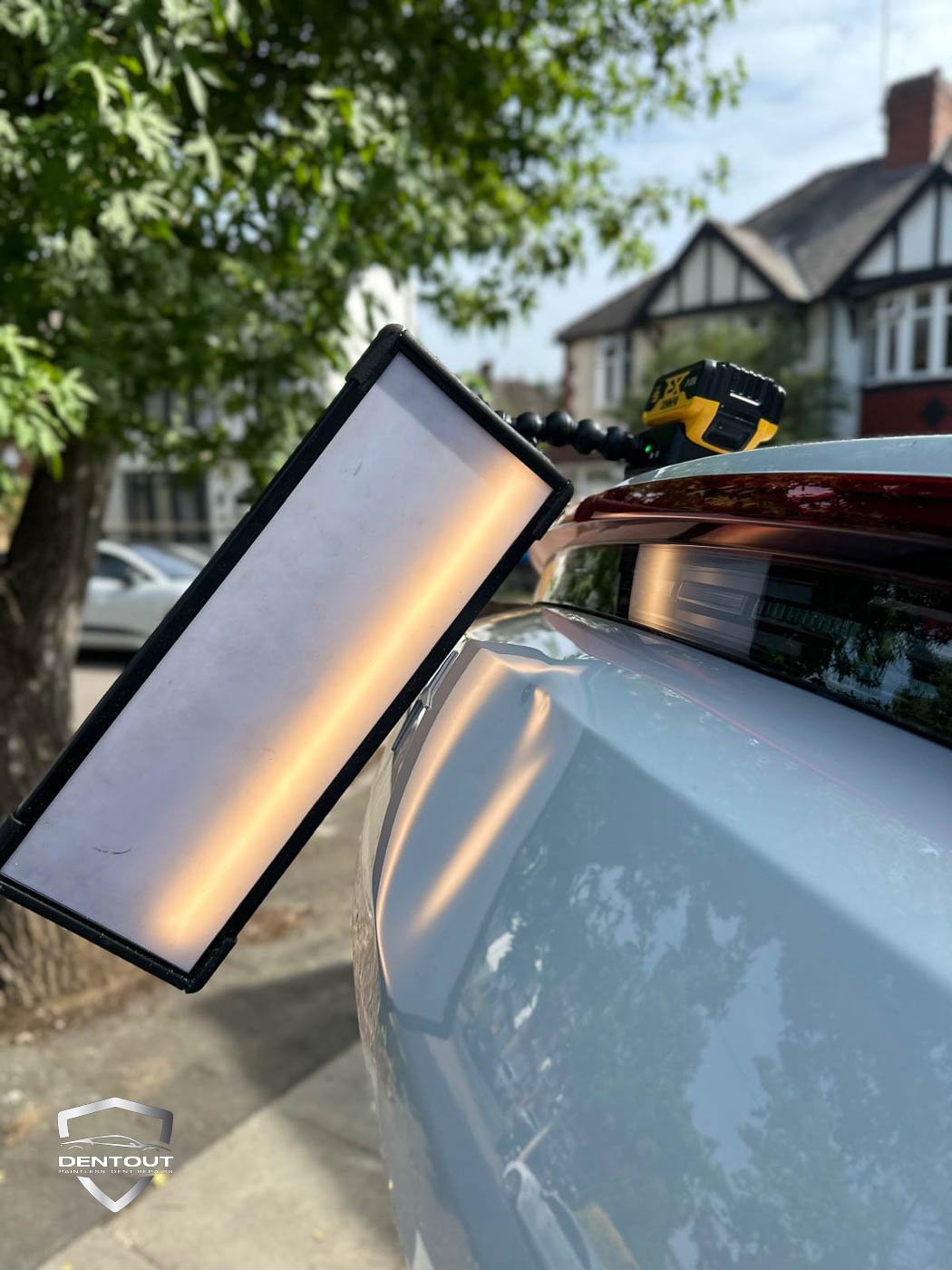 Before Dent Removal in Boot in London
