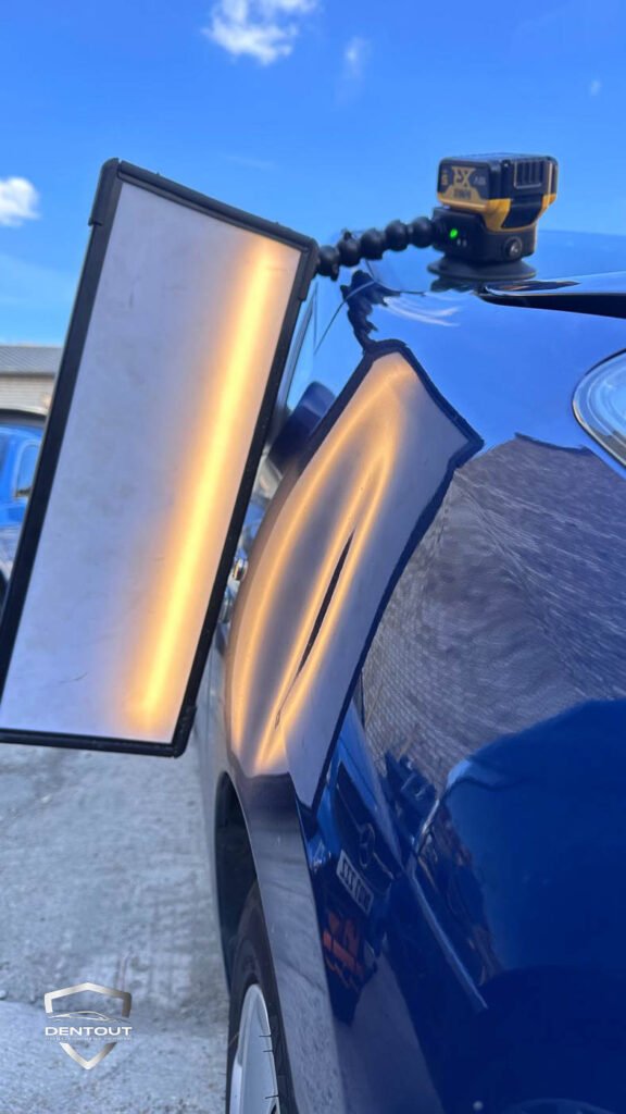 Crease Dent in London Before Dent Repair