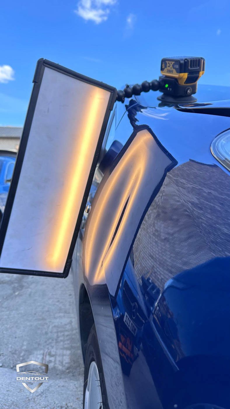 Crease Dent in London Before Dent Repair